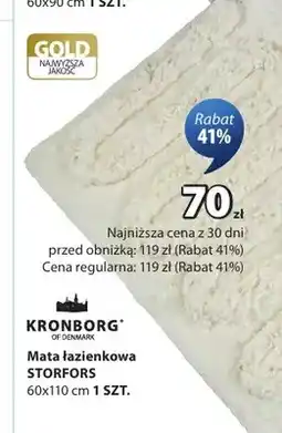 JYSK Mata łazienkowa Storfors 60x110 cm Kronborg oferta