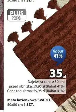 JYSK Mata łazienkowa Svarte 50x80 cm oferta