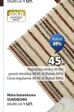 JYSK Mata łazienkowa Sundborn 60x90 cm oferta