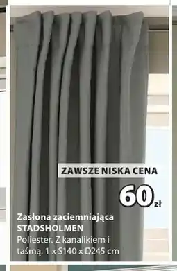 JYSK Zasłona zaciemniająca Stadsholmen 140x245 cm oferta