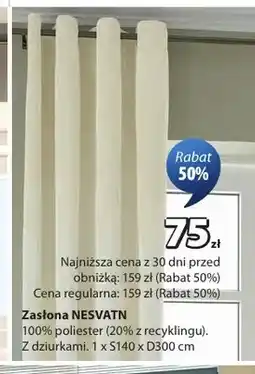 JYSK Zasłona Nesvatn 140x300 cm oferta