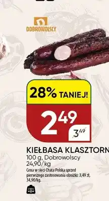 Chata Polska Kiełbasa klasztorna Dobrowolscy oferta