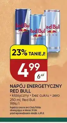 Chata Polska Napój energetyczny Red Bull bez cukru oferta