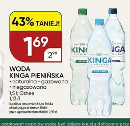 Chata Polska Woda niegazowana Kinga Pienińska naturalna oferta