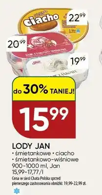 Chata Polska Lody Jan śmietankowe oferta