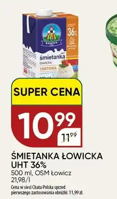Chata Polska Śmietanka Łowicka UHT 36% oferta