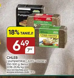 Chata Polska Chleb żytni Benus oferta