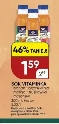 Chata Polska Sok Vitaminka banan Hortex oferta