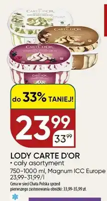Chata Polska Lody Carte D'Or oferta