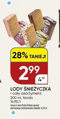 Chata Polska Lody Śnieżyczka Nordis oferta