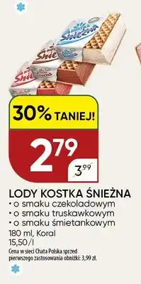 Chata Polska Lody Kostka Śnieżna o smaku czekoladowym oferta