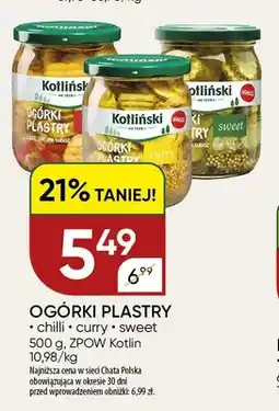 Chata Polska Ogórki plastry chilli Kotliński oferta