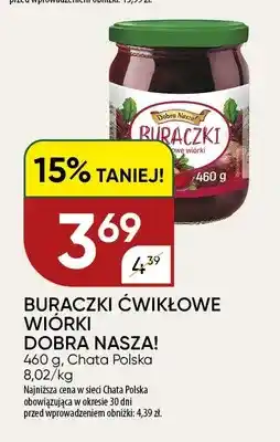Chata Polska Buraczki ćwikłowe wiórki Dobra Nasza! oferta