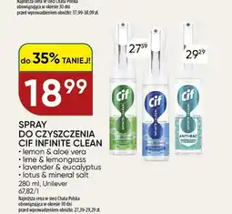 Chata Polska Spray do czyszczenia Cif Infinite Clean lemon & aloe vera oferta