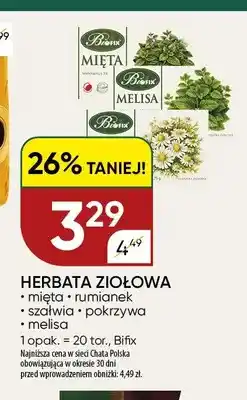 Chata Polska Herbata ziołowa rumianek Bifix oferta