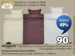 JYSK Komplet pościeli satynowej NELL oferta