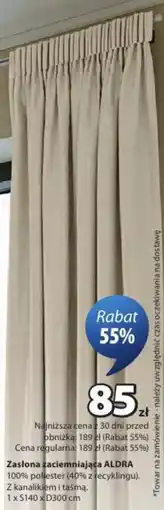 JYSK Zasłona zaciemniająca ALDRA oferta