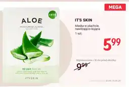 Rossmann Maska w płachcie nawilżająco-kojąca It's Skin oferta