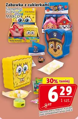 Prim Market Zabawka z cukierkami SpongeBob, Psi Patrol MAXCO oferta
