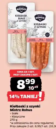 Netto Kielbaski z szynki Mistrz Rohus oferta
