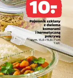 Netto Pojemnik szklany z dwiema komorami i hermetyczną pokrywą oferta