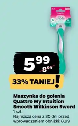 Netto Maszynka do golenia Quattro My Intuition Smooth Wilkinson Sword oferta