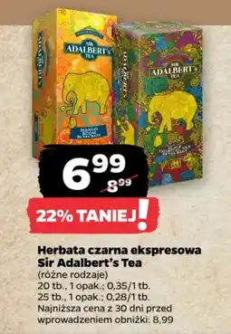 Netto Herbata czarna ekspresowa Sir Adalbert's Tea oferta