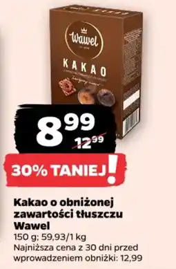 Netto Kakao o obniżonej zawartości tłuszczu Wawel oferta
