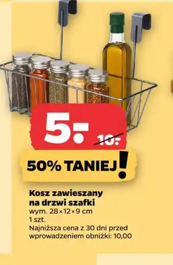 Kosz zawieszany na drzwi szafki