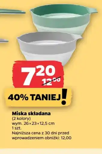 Miska składana