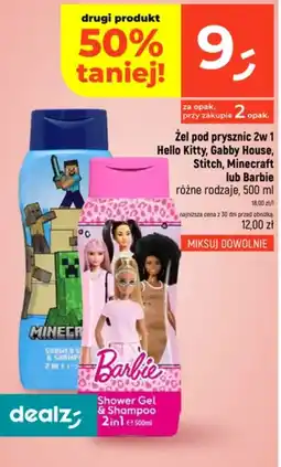 Dealz Żel pod prysznic 2w1 Barbie oferta
