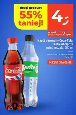 Dealz Napój gazowany Coca-Cola, Fanta lub Sprite oferta