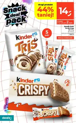 Dealz Batoniki Kinder Tris lub Crispy oferta