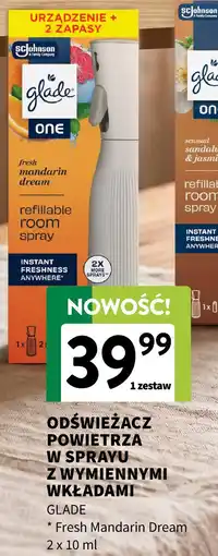 Intermarche Odświeżacz powietrza w sprayu z wymiennymi wkładami Glade Fresh Mandarin Dream oferta