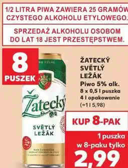 Kaufland Žatecký Světlý Ležák Piwo 5% oferta