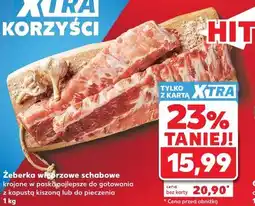 Kaufland Żeberka wieprzowe schabowe oferta