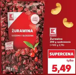 Kaufland K-Classic Żurawina suszona i słodzona oferta