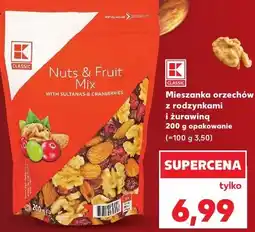 Kaufland K-Classic Mieszanka orzechów z rodzynkami i żurawiną oferta