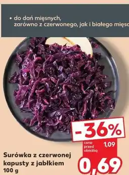 Kaufland Surówka z czerwonej kapusty z jabłkiem oferta