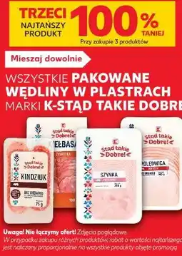 Kaufland Wszystkie pakowane wędliny w plastrach K-Stąd Takie Dobre oferta