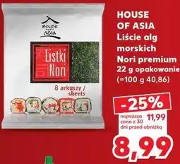 Kaufland House of Asia Liście alg morskich Nori premium oferta