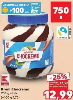 Kaufland Krem Chocremo Classic Duo Creme oferta