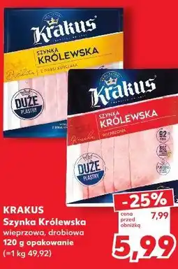 Kaufland Krakus Szynka Królewska wieprzowa, drobiowa oferta