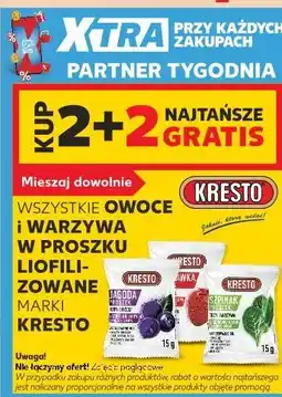 Kaufland Owoce i warzywa liofilizowane Kresto oferta