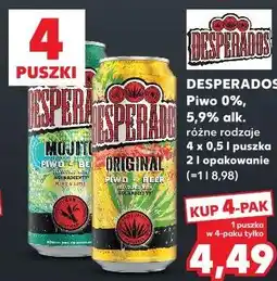 Kaufland Desperados Piwo 0%, 5,9% alk oferta