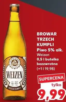 Kaufland Browar Trzech Kumpli Piwo 5% alk. Weizen oferta