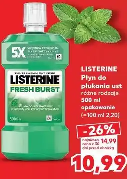 Kaufland LISTERINE Płyn do płukania ust oferta