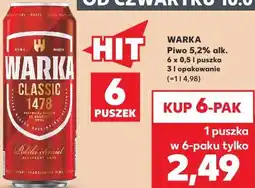 Kaufland Warka Piwo 5,2% alk oferta
