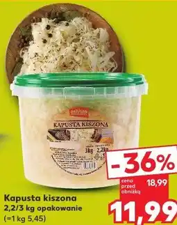 Kaufland Kapusta kiszona oferta