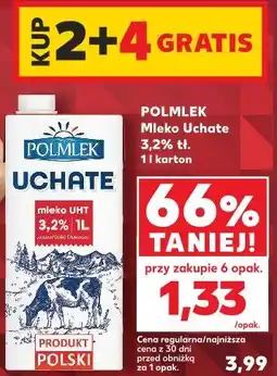 Kaufland Polmlek Mleko Uchate 3,2% tł oferta